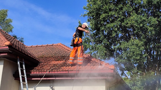 Prace dachowe i czyszczenie konstrukcji